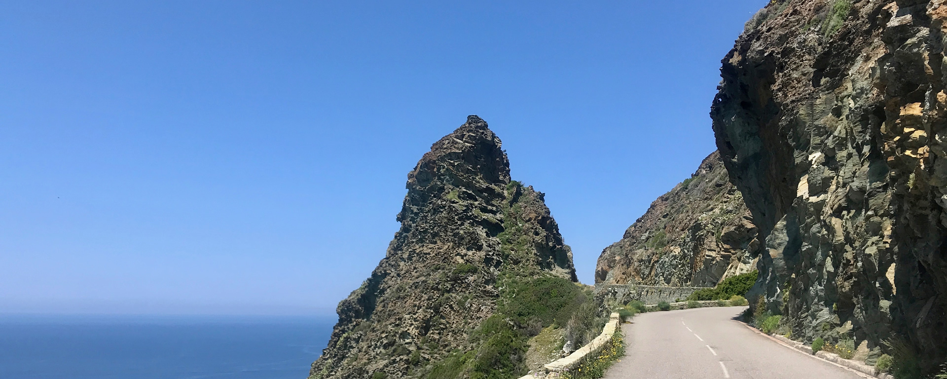 The superb roads around Cap Corsica