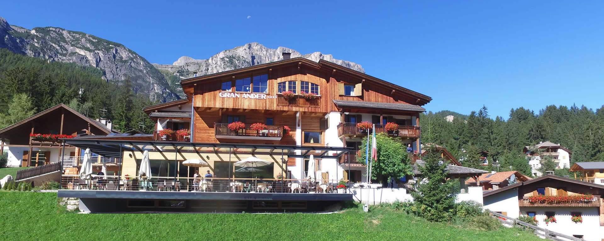 The hotel in our Ultimate Dolomites Trip