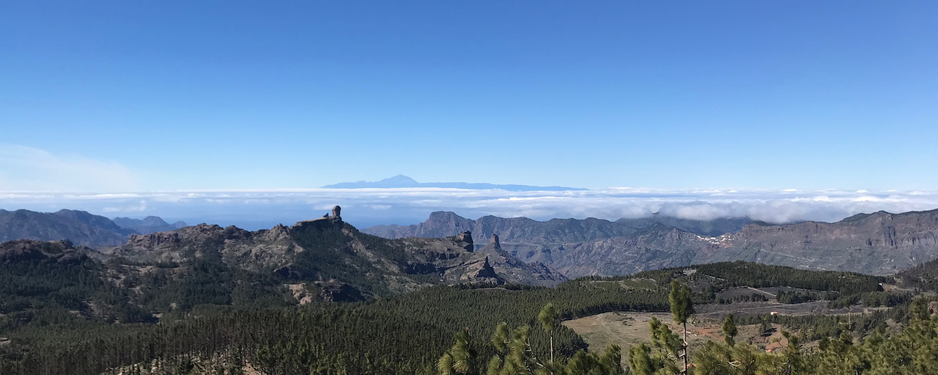 Gran Canaria panorama with our team