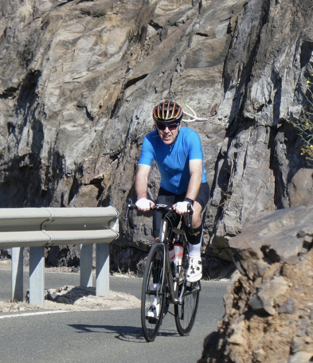 Trevor better than ever cycling in Gran Canaria