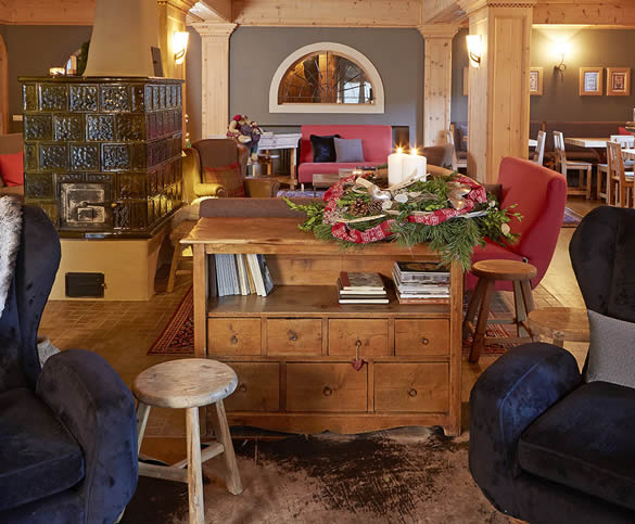 Genzianella lounge and bar is perfect to relax after a day cycling in the Italian Alps